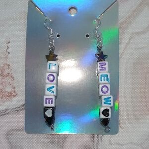 Charming Beaded Earrings with Star Accents